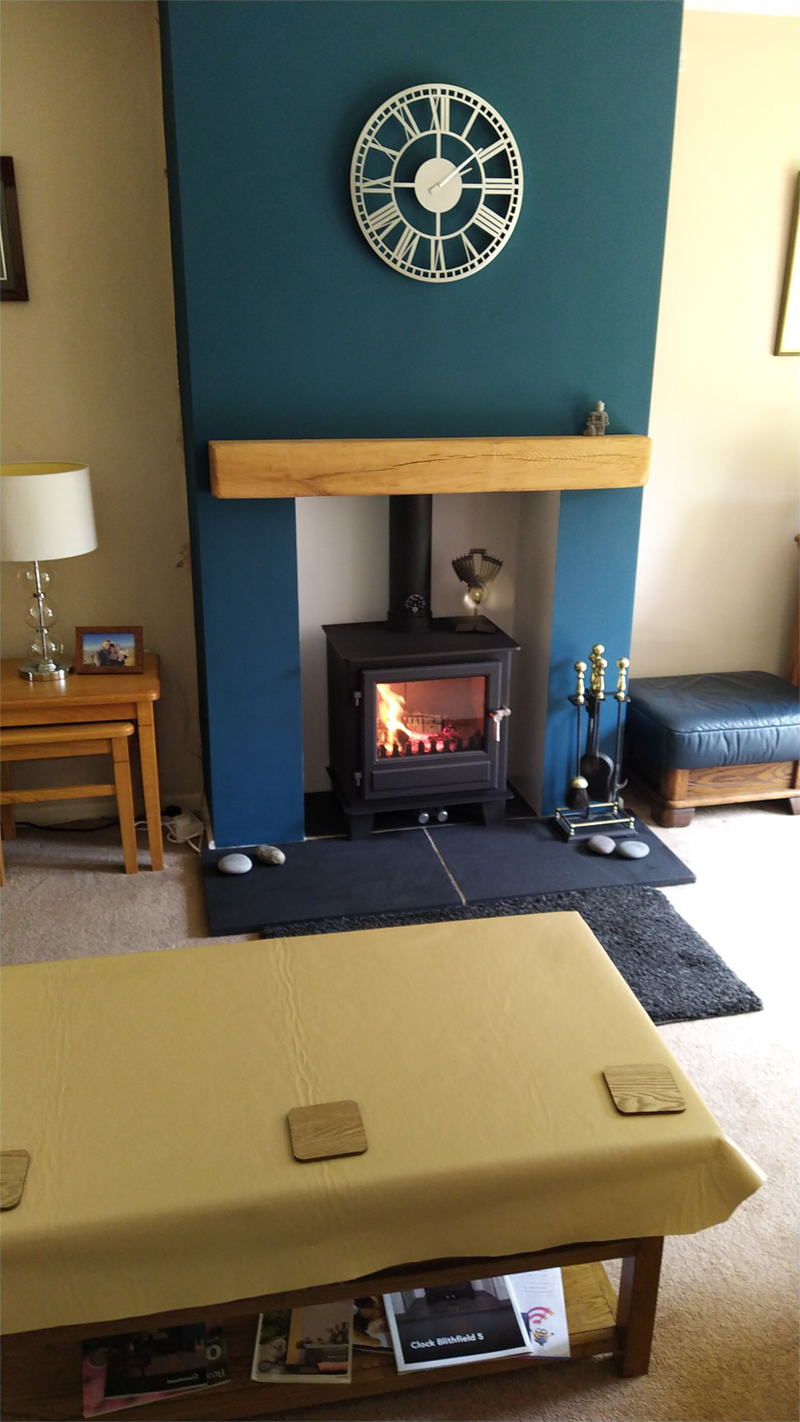 double sided wood burning stove