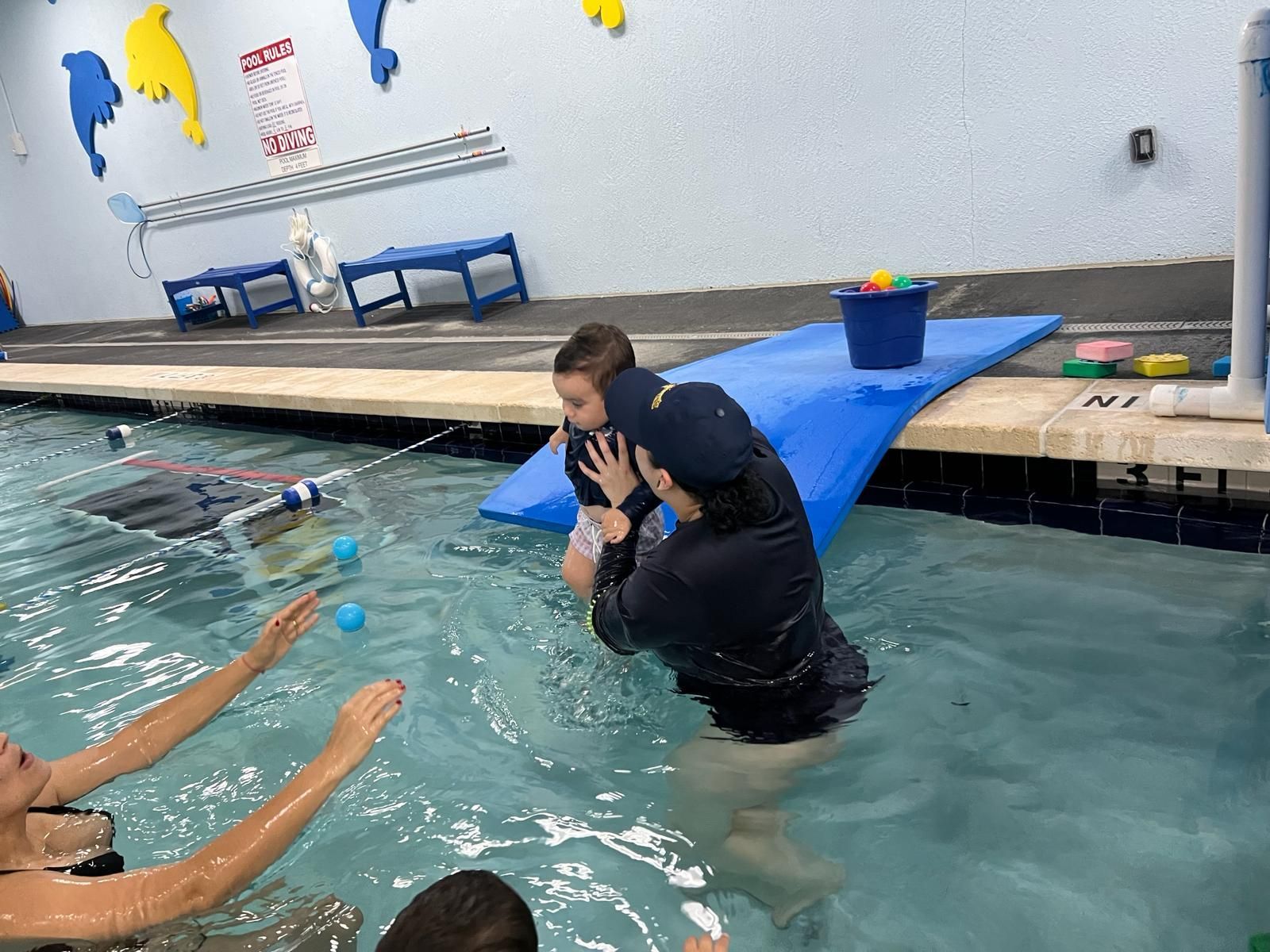 Photo of a kid swimming