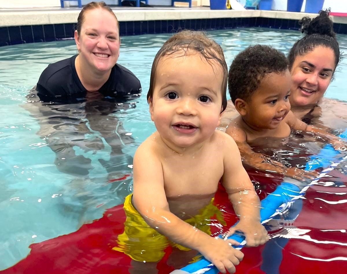 Photo of a person swimming