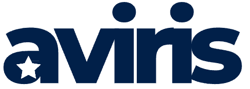 Logo Avis en bleu foncé avec une étoile dans le « a » et deux points au-dessus du « i ».