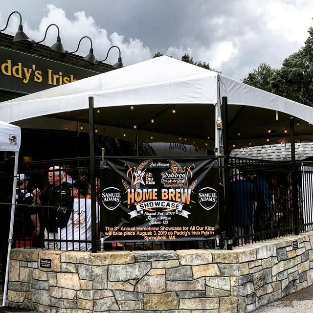 A sign that says home brew on it