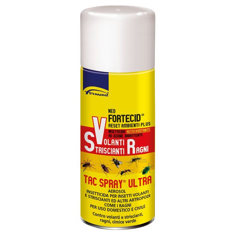 Bomboletta spray insetticida con etichetta 