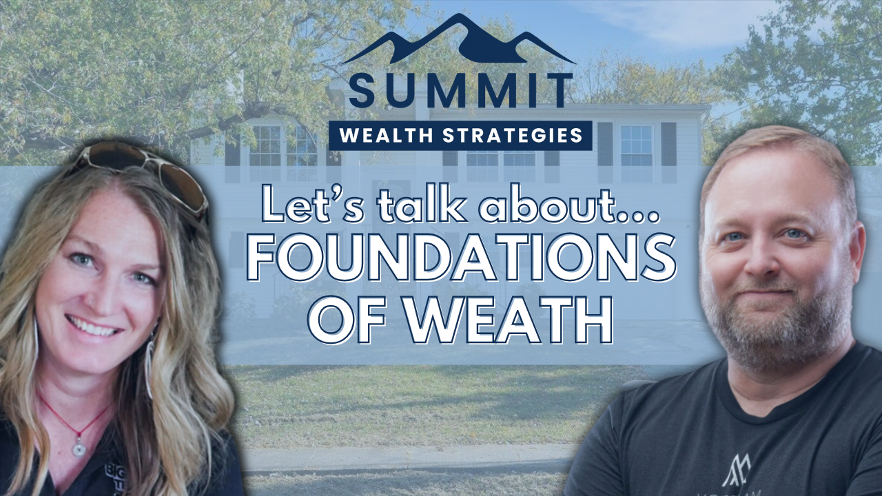 Woman and man smile; text says