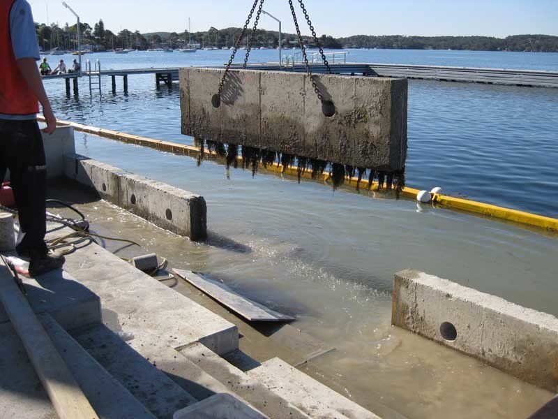 concrete removed