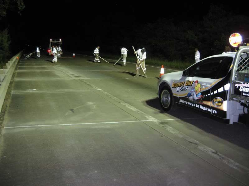 joint sealing on highway