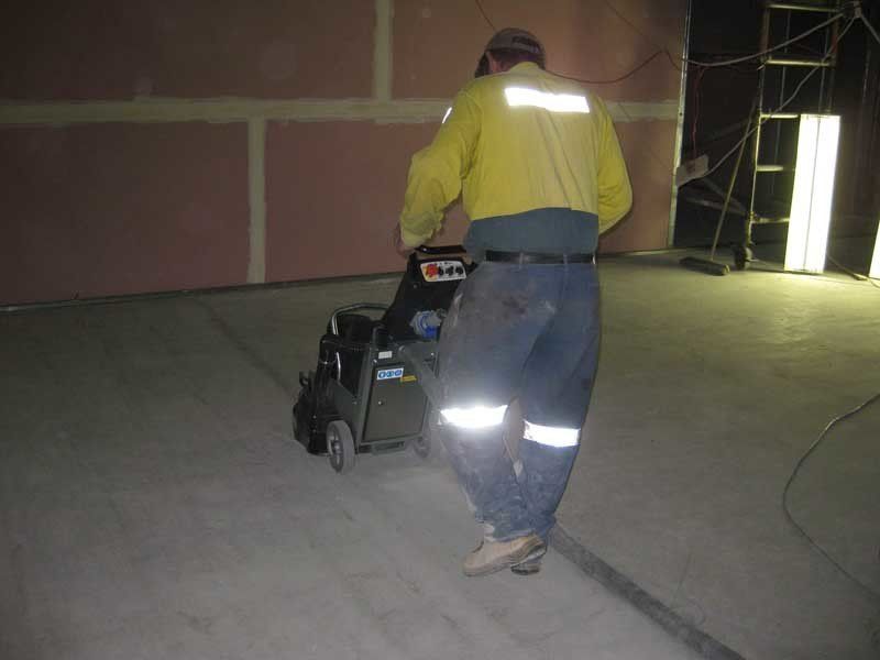 walking behind floor polisher