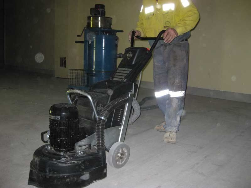 using a floor polisher