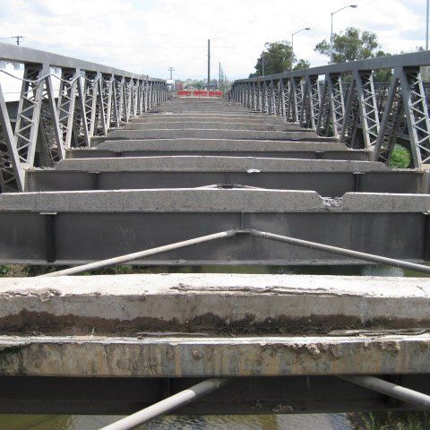 floor sawing on bridge