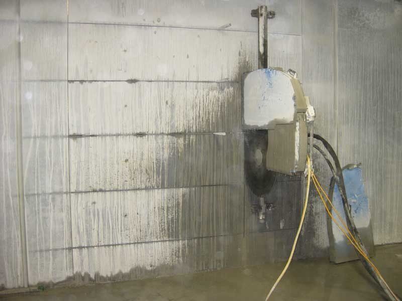 wall sawing underground in newcastle