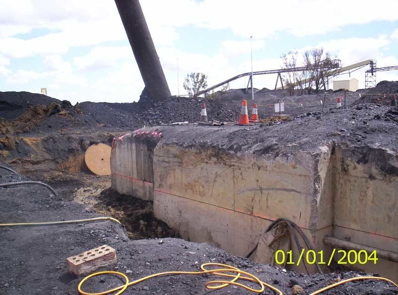 wall sawing under ground