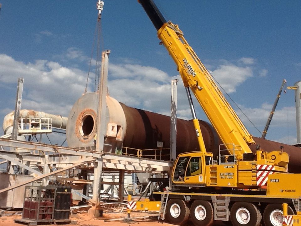 A Large Yellow Crane With The Word Sany On It — J & D Rigging Pty Ltd In Bohle, QLD