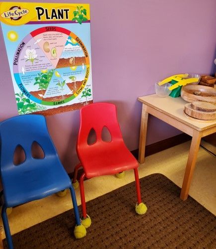 Two Colored Chairs and A Table — Verona, WI — Once Upon a Time Childcare Center