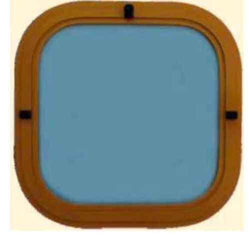 Oblò in alluminio quadrato