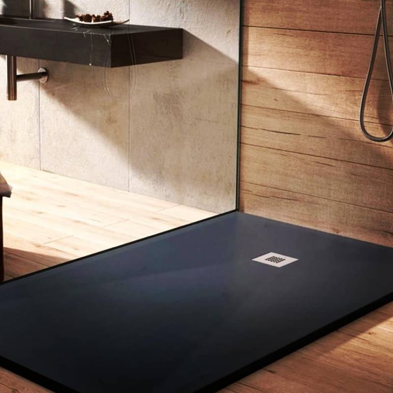 Box doccia piatto nero