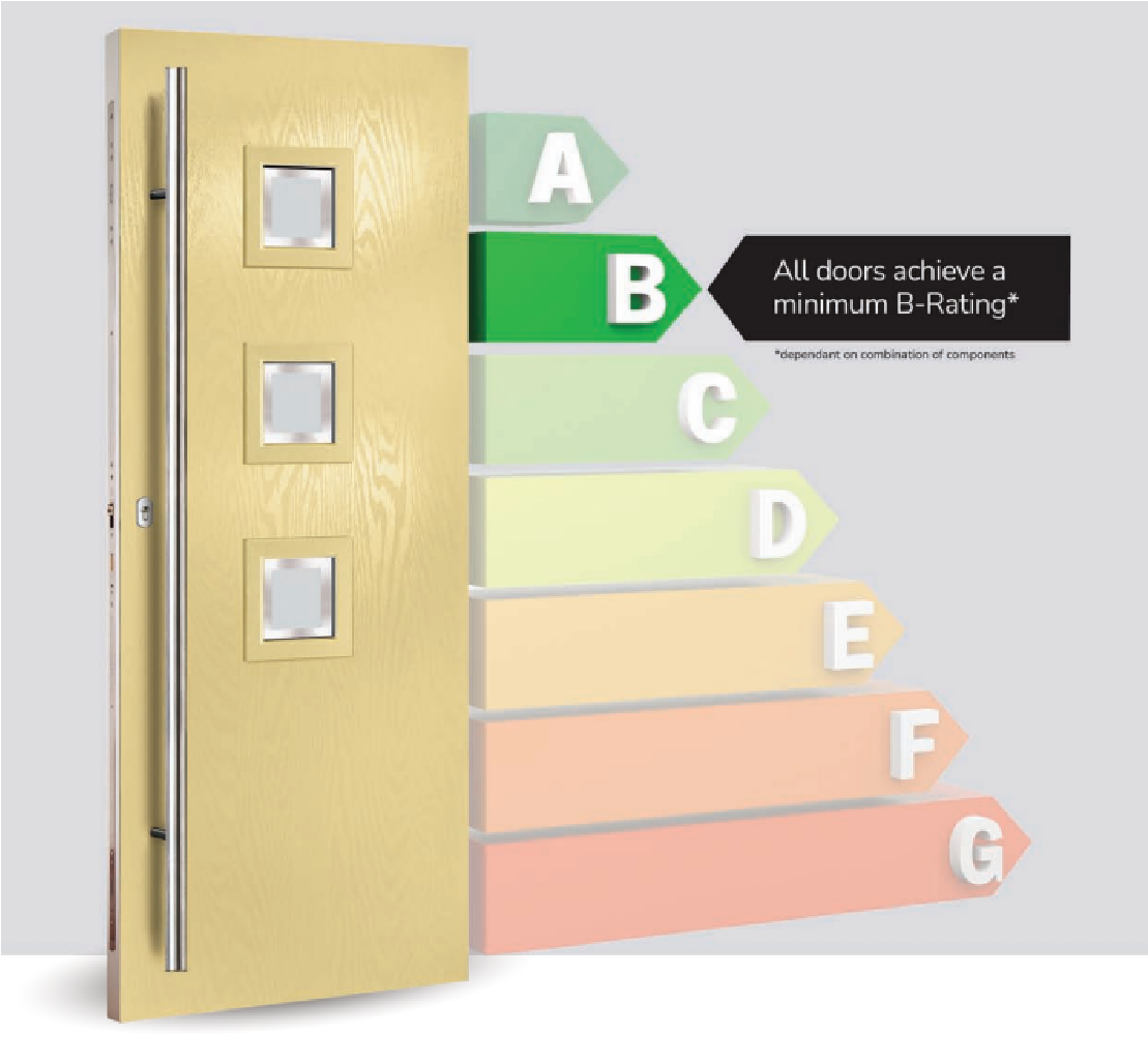 Composite doors provide excellent thermal performance