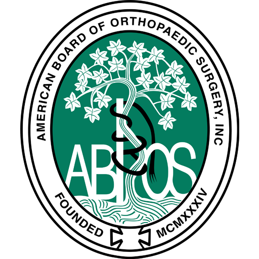 The logo for the american board of orthopaedic surgery
