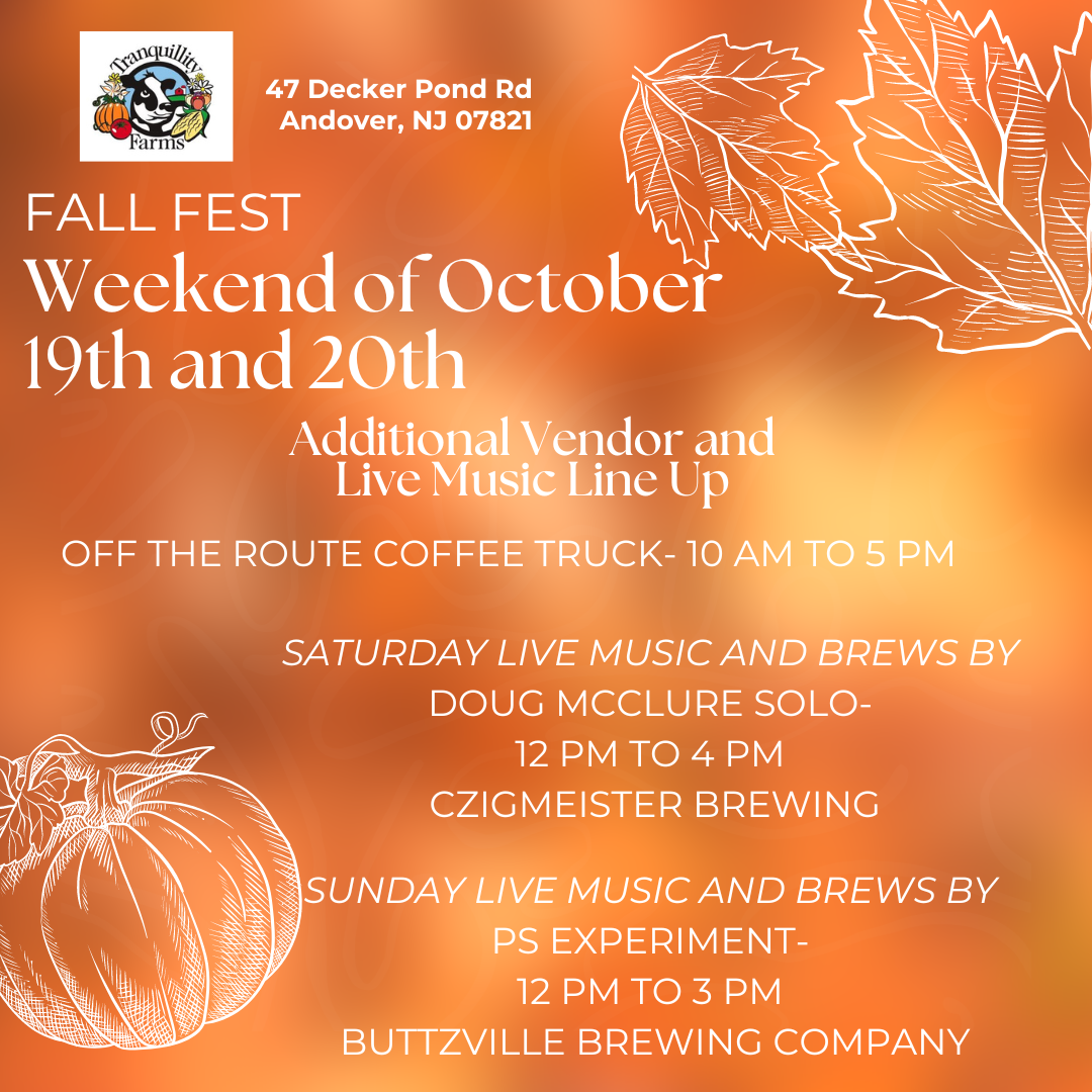 Fall Farm Events | Andover, NJ | Tranquillity Farms