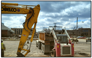 Concrete surface demolition — Massillon, OH — Bachtel Excavating Inc.