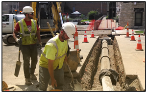 New storm sewer pipes — Massillon, OH — Bachtel Excavating Inc.
