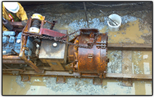 Installing new fire line — Massillon, OH — Bachtel Excavating Inc.