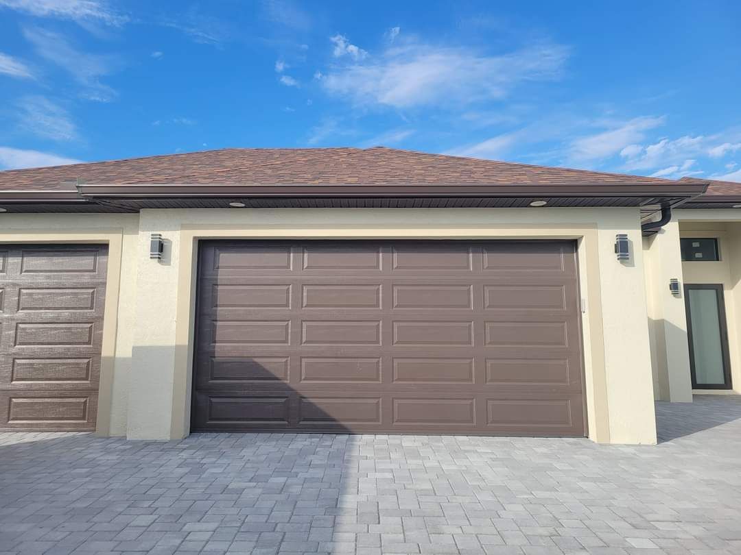 Garage with brown gutter — St. Cloud, FL — MJ’s Home Solutions LLC