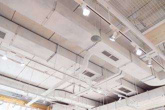 air ventilation system in a commercial facility
