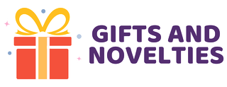 The logo for gifts and novelties shows a gift box with a bow on it.