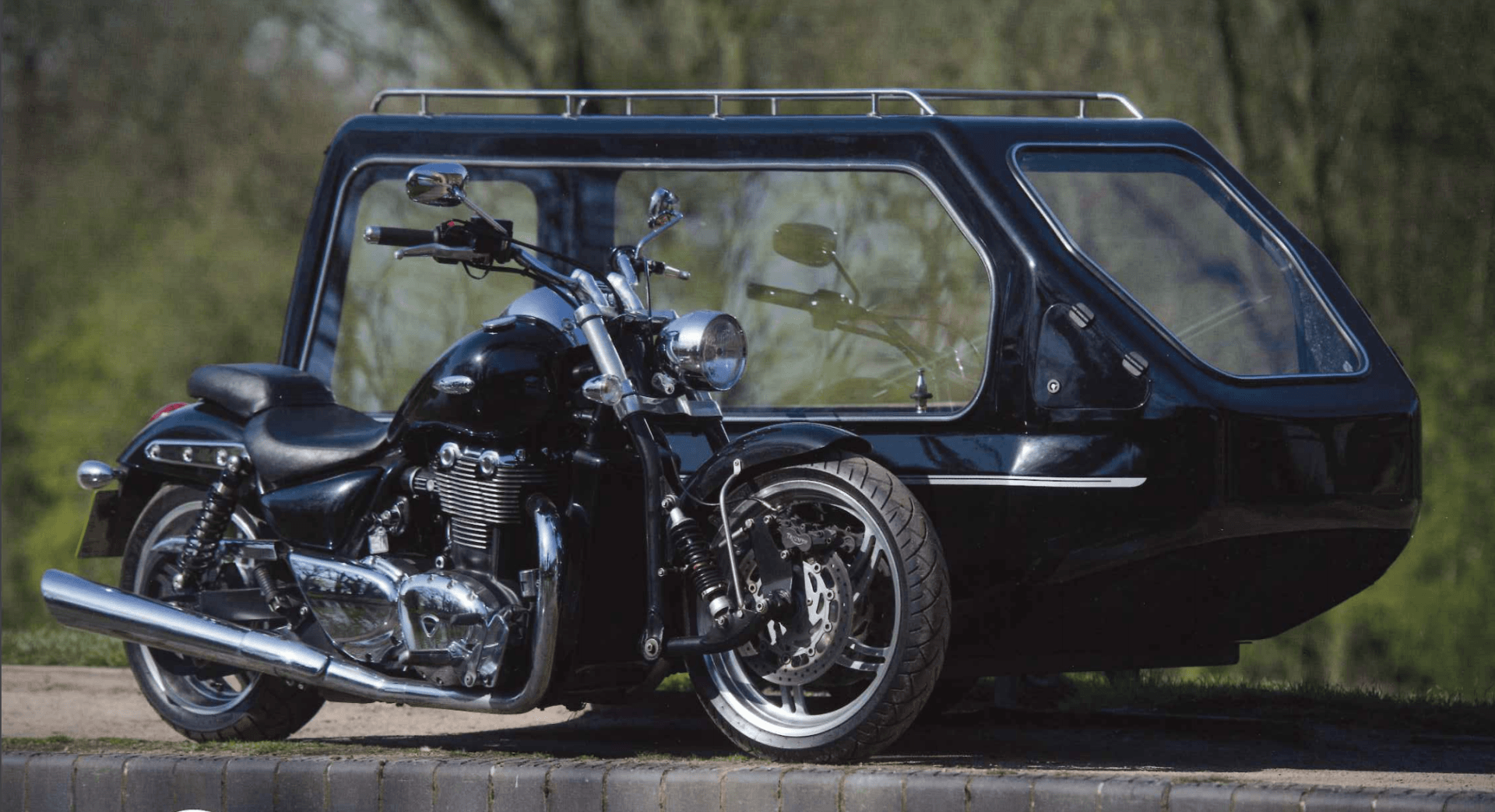 Triumph Thunderbird & Sidecar Hearse