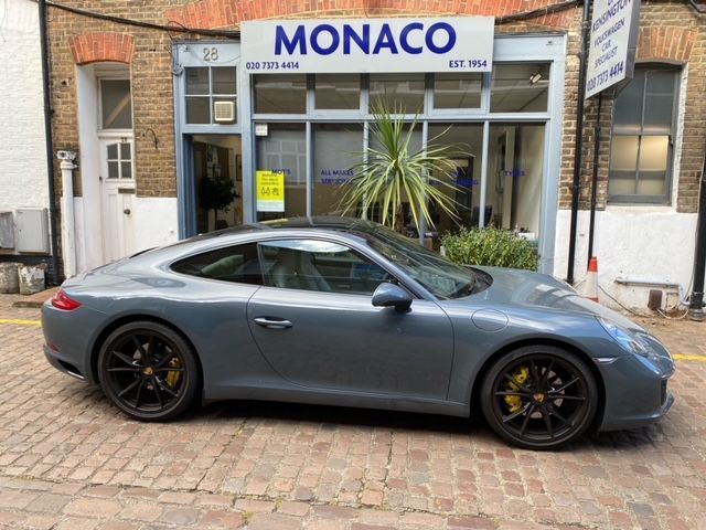 Grey car outside Monaco