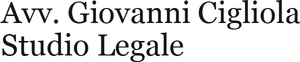 AVV. GIOVANNI CIGLIOLA  STUDIO LEGALE - LOGO