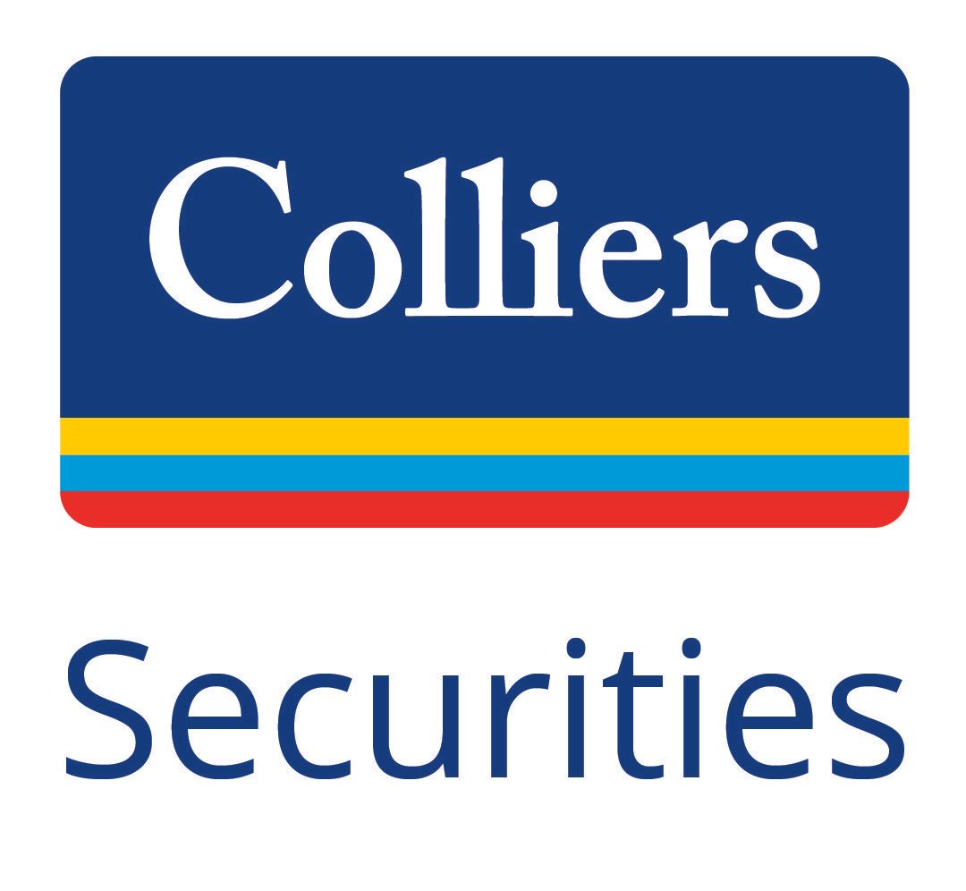 Colliers Securities Logo. Lodge Sponsor for the 2022 Pull Together Trap Shooting Event.