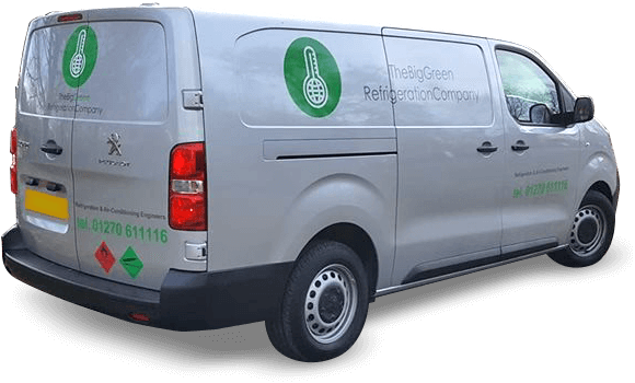 The Big Green Refrigeration Co van