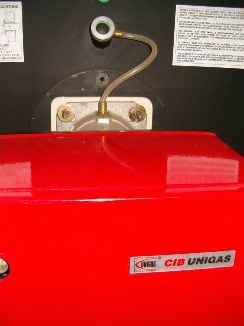 bruciatore installato