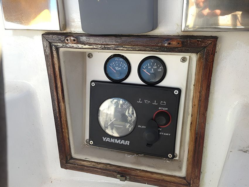 A Yanmar Instrument Box in A Boat — Mackay Marine Services in Airlie Beach, QLD