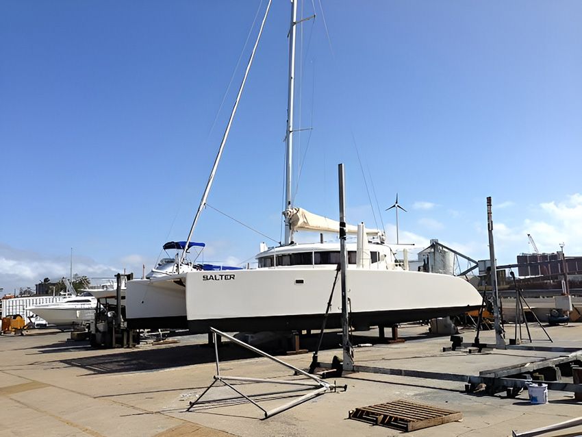 A White Sailboat — Mackay Marine Services in Airlie Beach, QLD