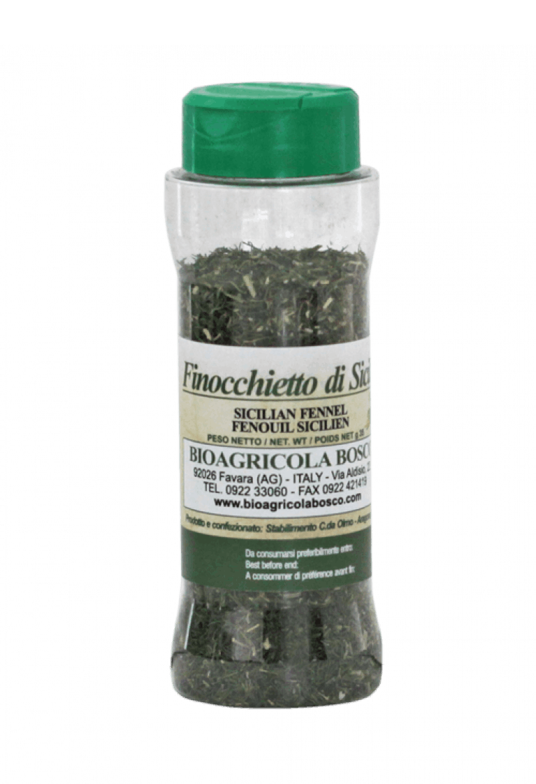 dried fennel in a jar