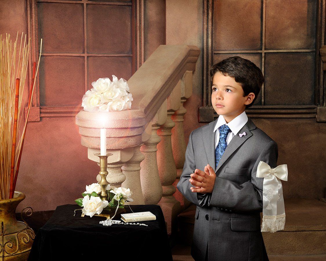 boy at communion