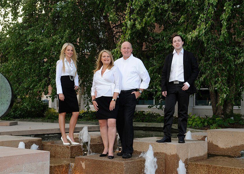 family portrait of four