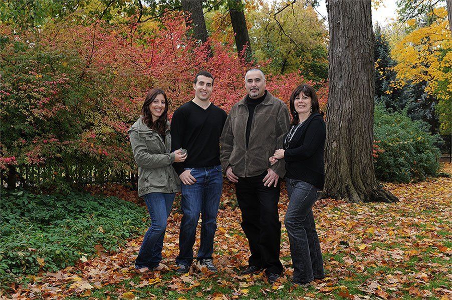 family portrait of four