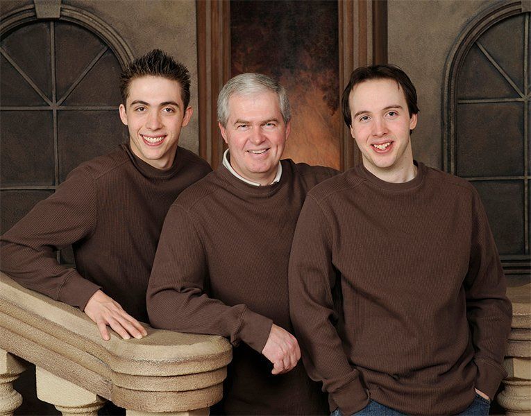 family portrait of three