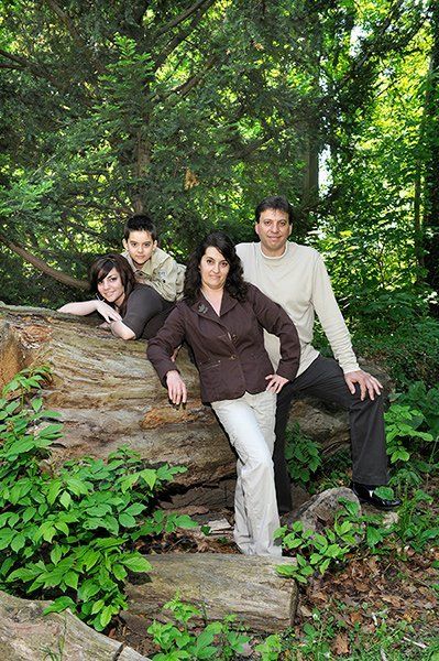 family portrait of four