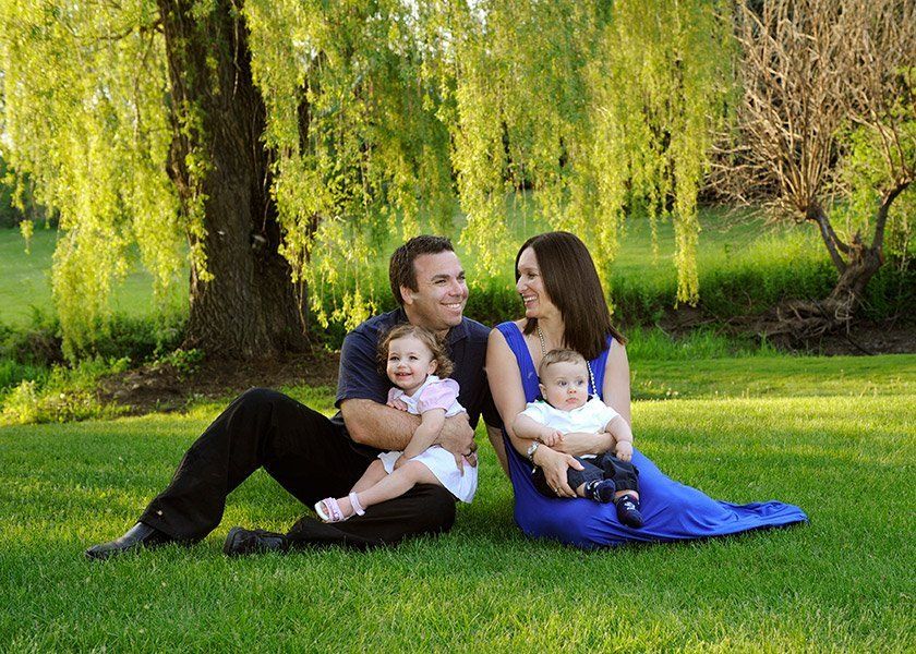 family portrait of four