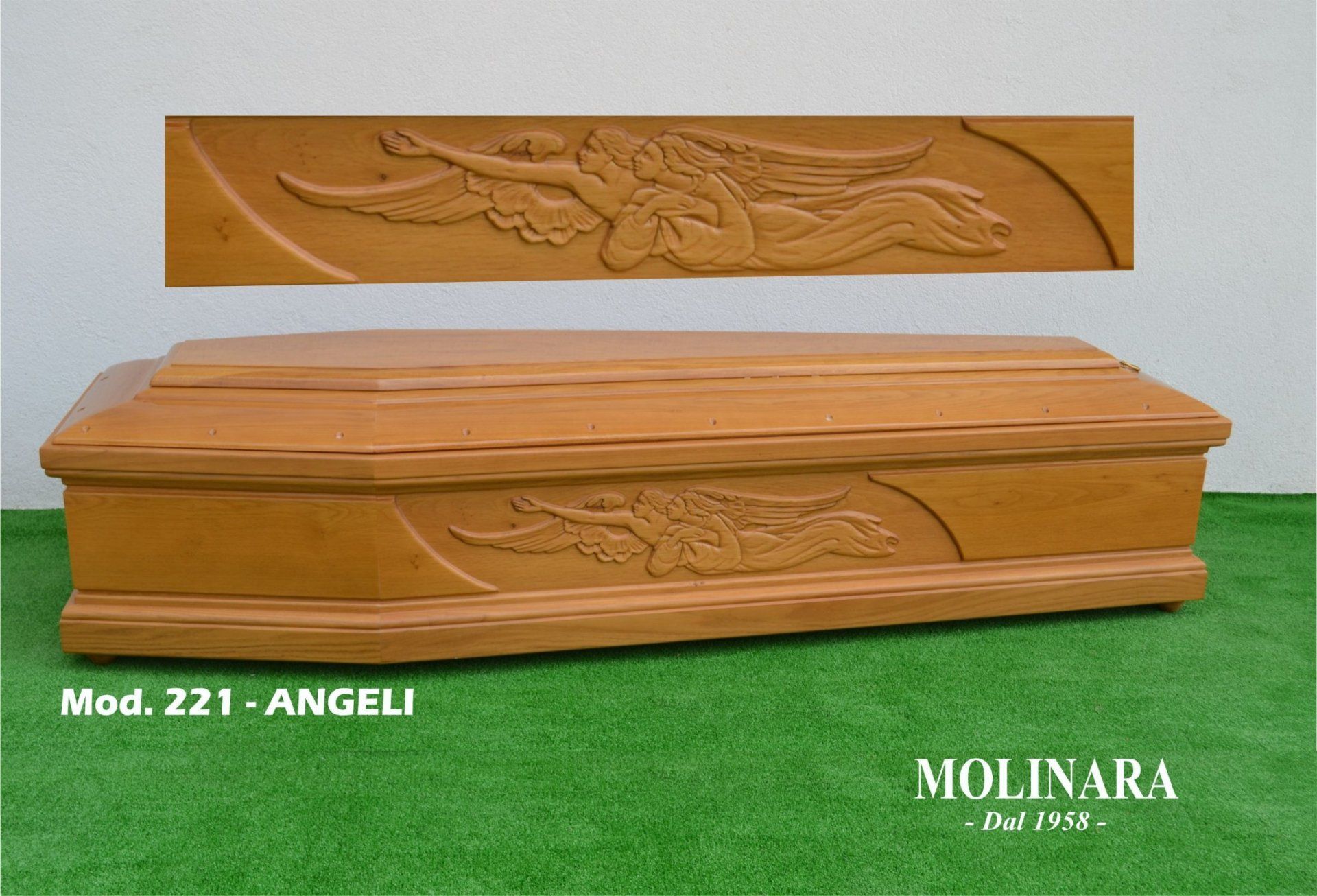 Cofano in legno modello 221 Angeli