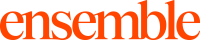 The word ensemble is written in orange letters on a white background.