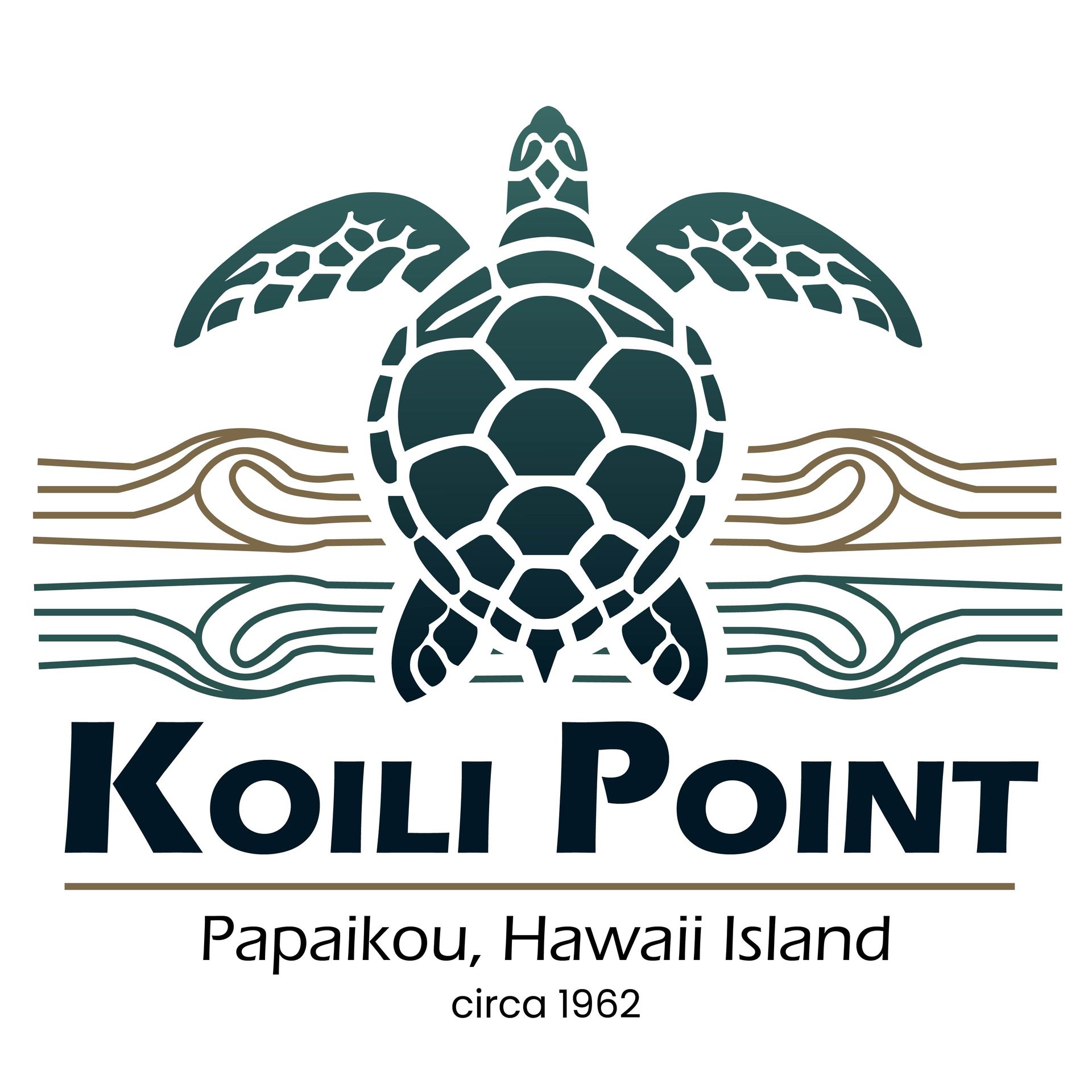 Logo: Sea turtle above text 