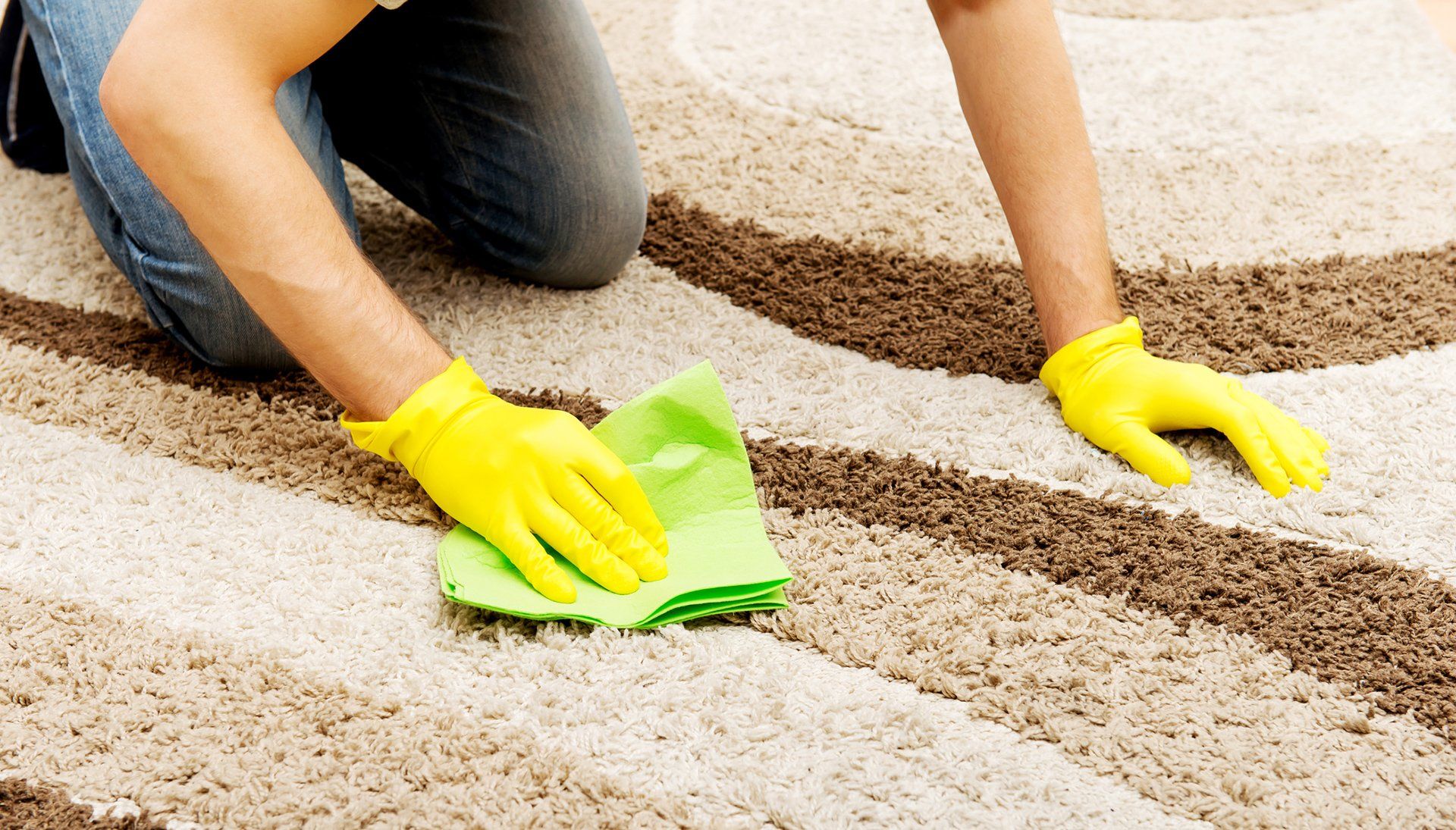 Carpet Cleaning Service — Worker Cleaning The Floor Carpet in Richmond, VA