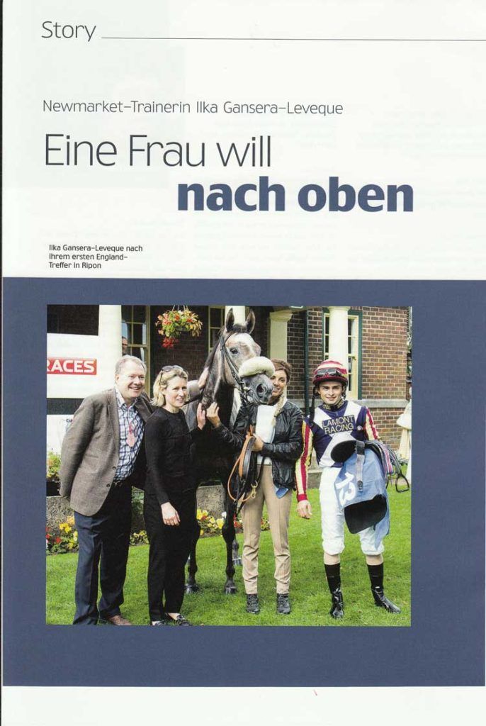 A book titled eine frau will nach oben