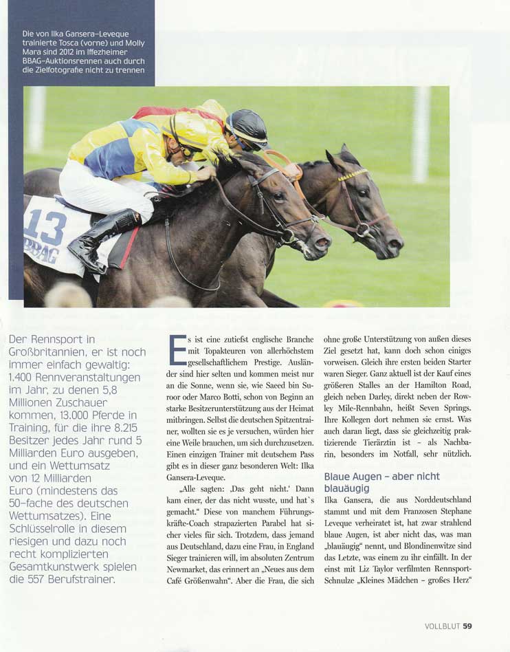 A newspaper article about a horse race with jockeys on horses.