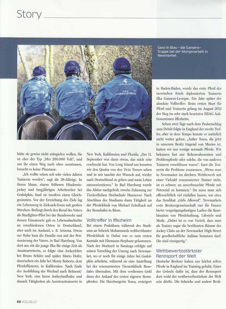 A group of people are riding horses in a story.