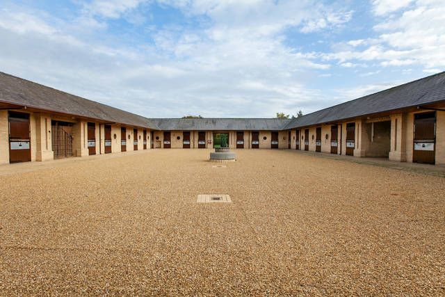 view of the horse stalls